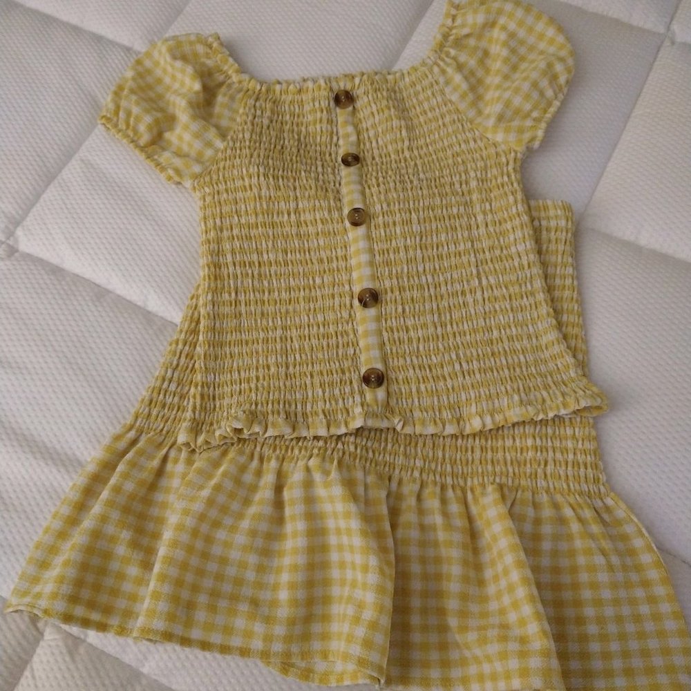 AMY BYER, SIZE: L, YELLOW,  SKIRT SET